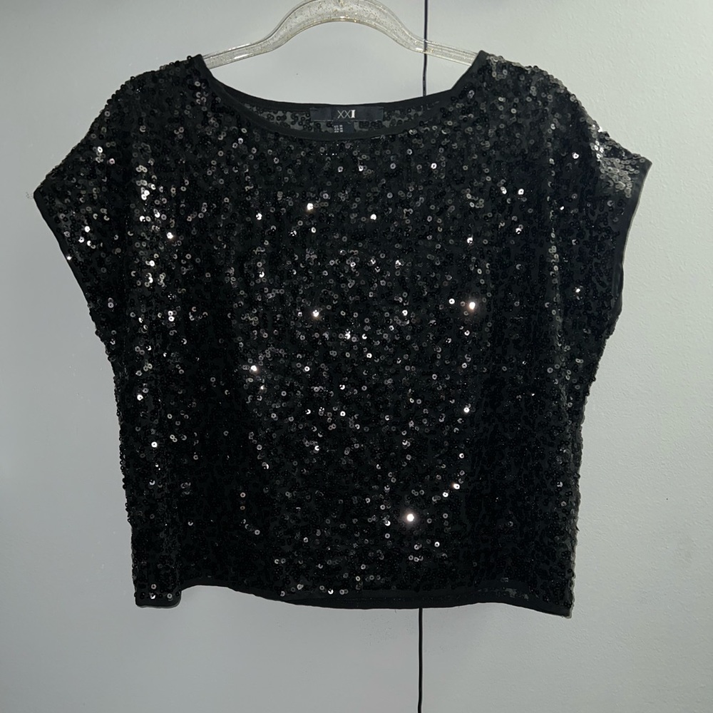 Forever 21 Black Sequined Blouse 🖤💎